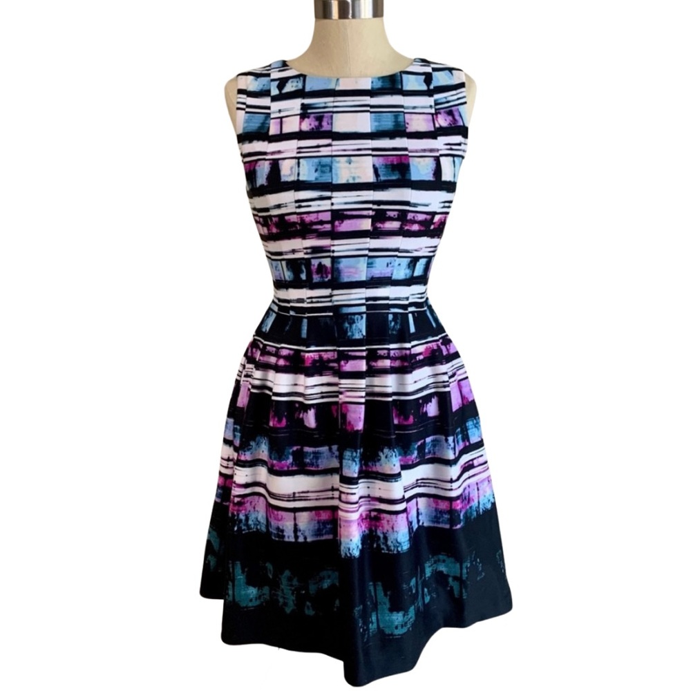 Vince Camuto Sleeveless Fit & Flare Scuba Dress